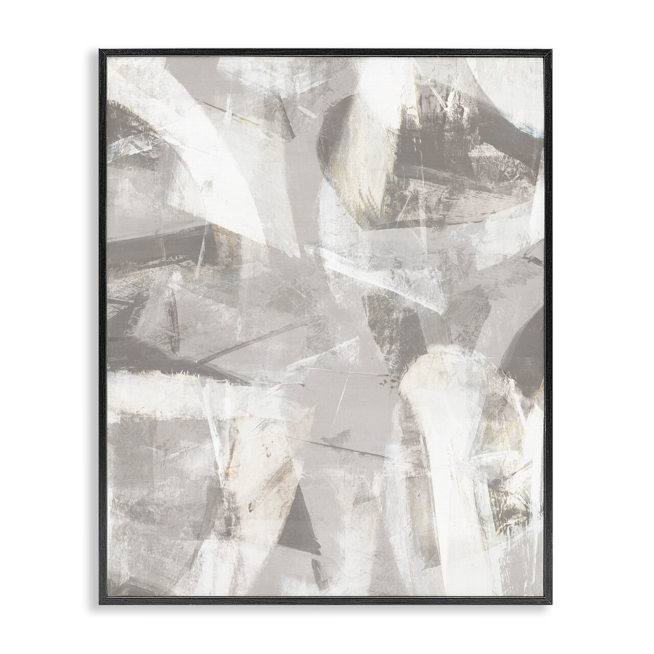 Stupell Industries Soft Currents of Grey Framed Giclee, design by Hannah Dawson